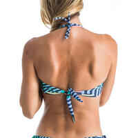 Bandeau Swimsuit Top with Removable Padded Cups LAURA - GRAPHITI