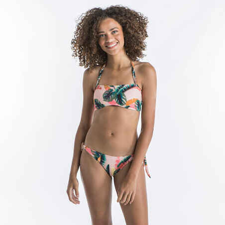 Bandeau Swimsuit Top with Removable Padded Cups LAURA - JUNGLE