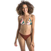 MAE WOMEN'S SLIDING TRIANGLE SWIMSUIT TOP WITH PADDED CUPS - JUNGLE