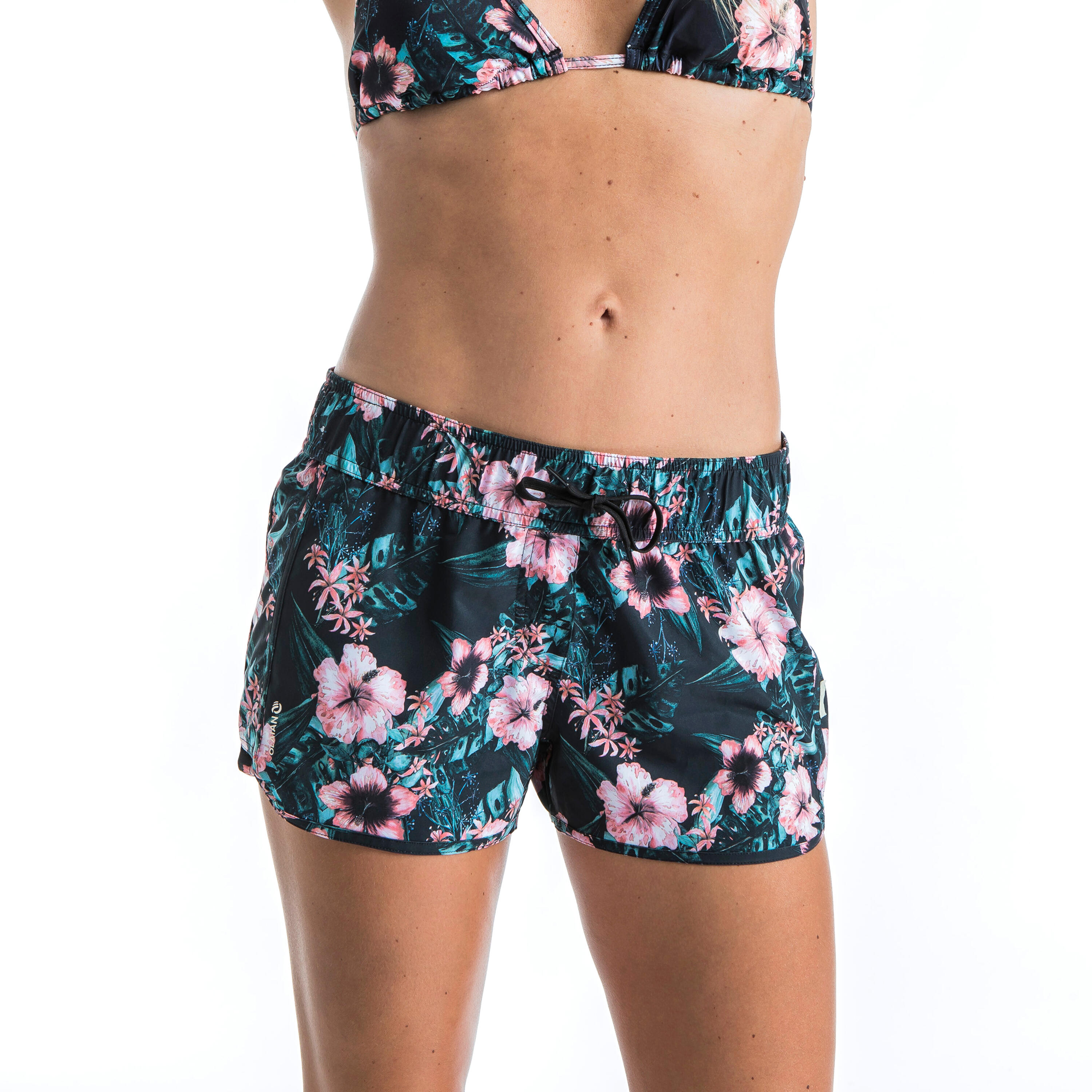 Boardshort de surf mujer TINI COLORB con cintura elástica y cordón de  ajuste OLAIAN | Decathlon