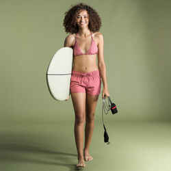 Women's Surfing Boardshorts with Elasticated Waistband and Drawstring TINI PINK