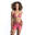 TRIANGELBIKINITOP VOOR DAMES MAE MET SCHUIFCUPS GERIBD ROZE