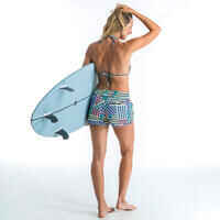 WOMEN'S SLIDING TRIANGLE SWIMSUIT TOP WITH PADDED CUPS MAE - GRAPHITI