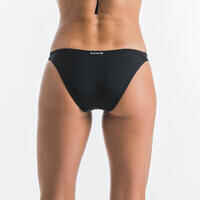 Black ALY swimsuit bottoms with elasticated thin edges