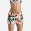 Boardshorts Surfen Tini Jungle elastischer Taillenbund mit Kordelzug Damen