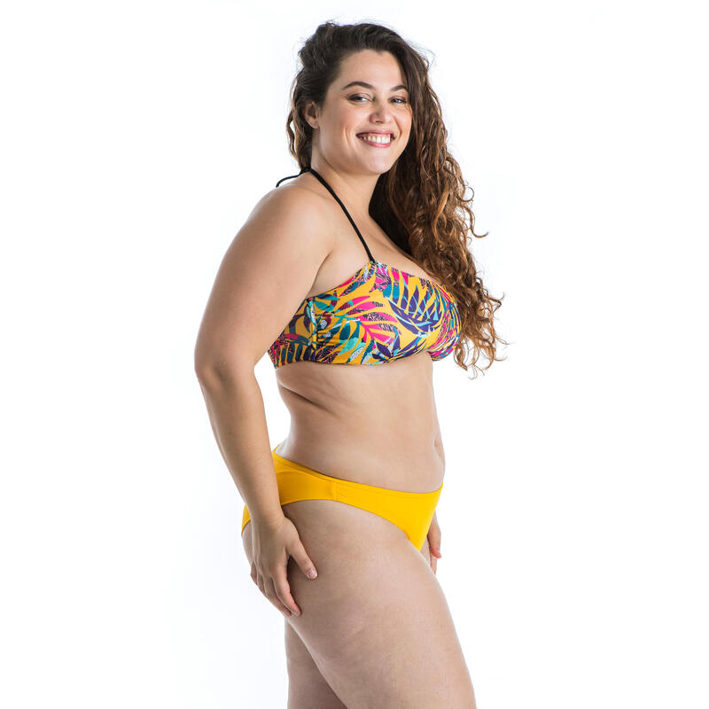 Haut de maillot de bain bandeau LORI CANGGU JAUNE avec coques amovibles