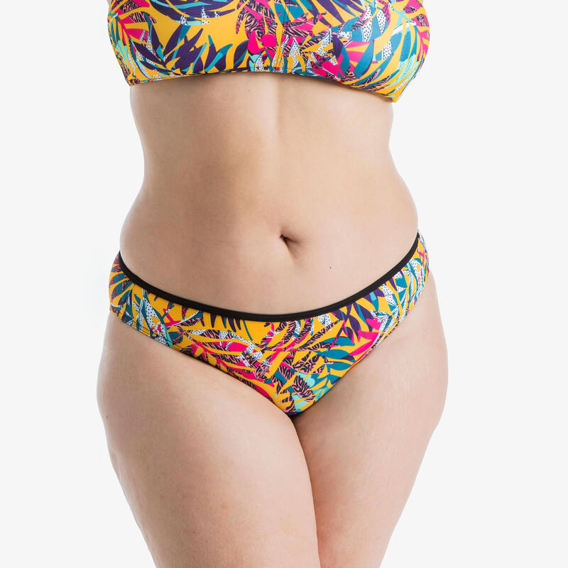 Bikinibroekje voor surfen Nina Canggu klassiek model geel
