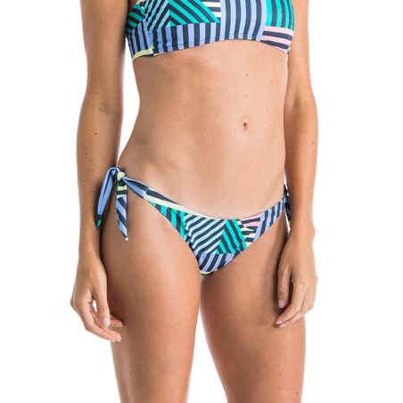Panty de bikini de surf ajustable para mujer Olaian Sabi turquesa