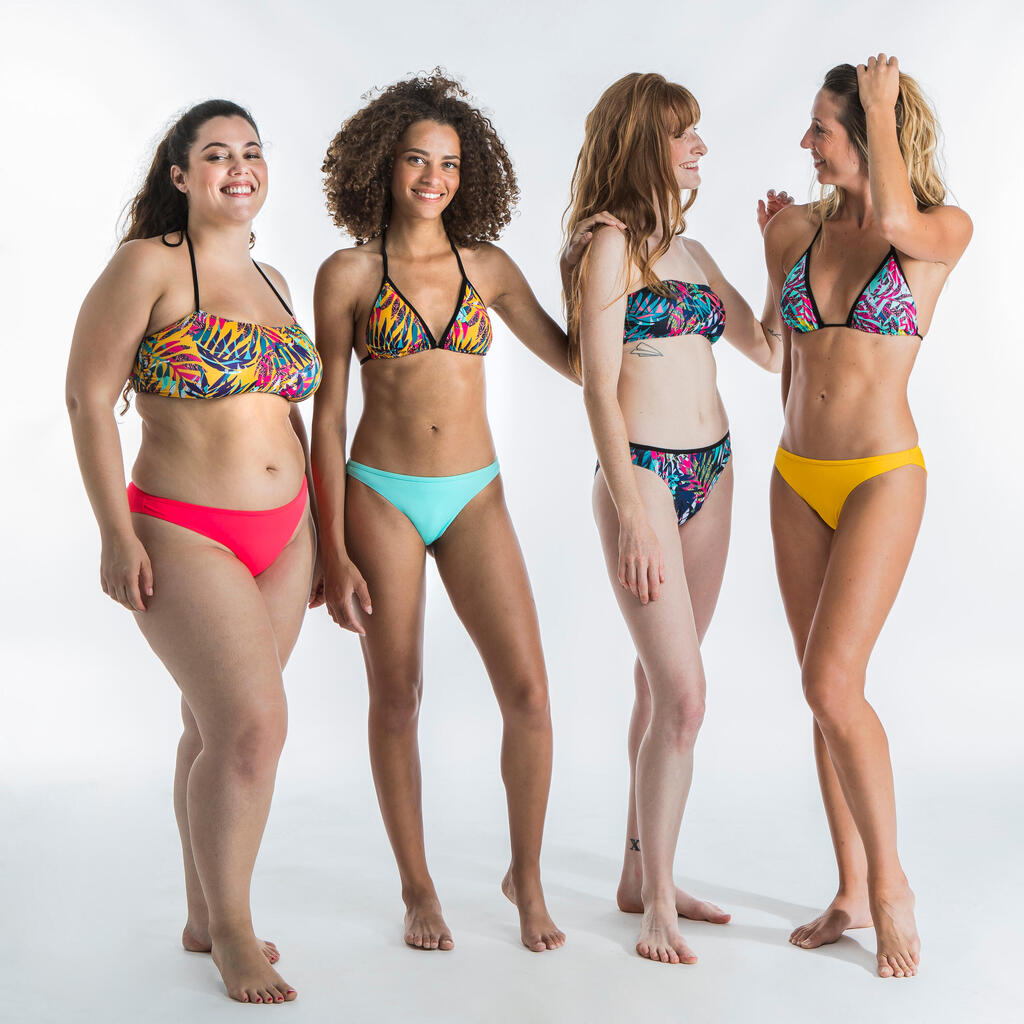 Very high-cut tanga bottoms Lulu - turquoise