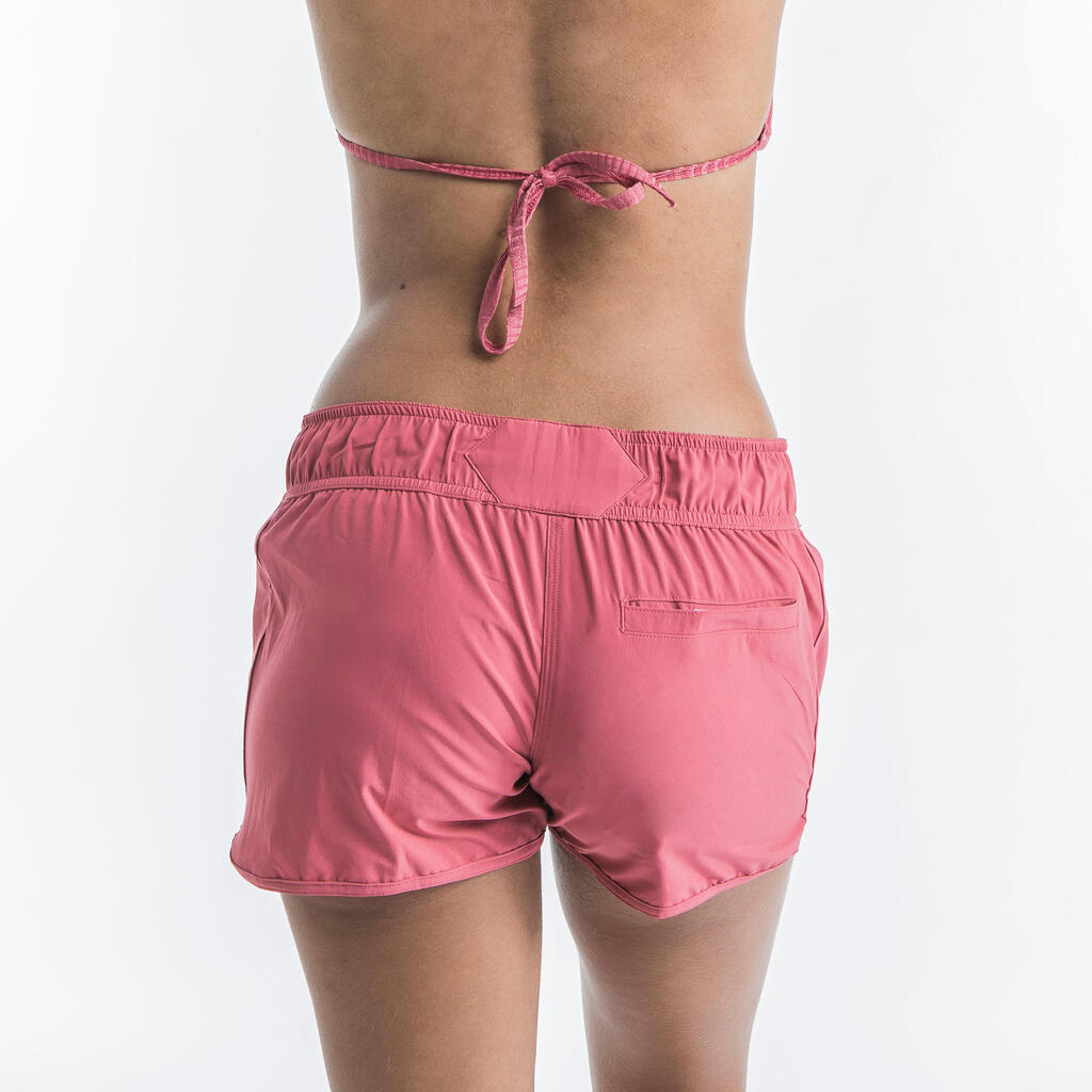 Short de bain surf Femme - Tini orange fluo