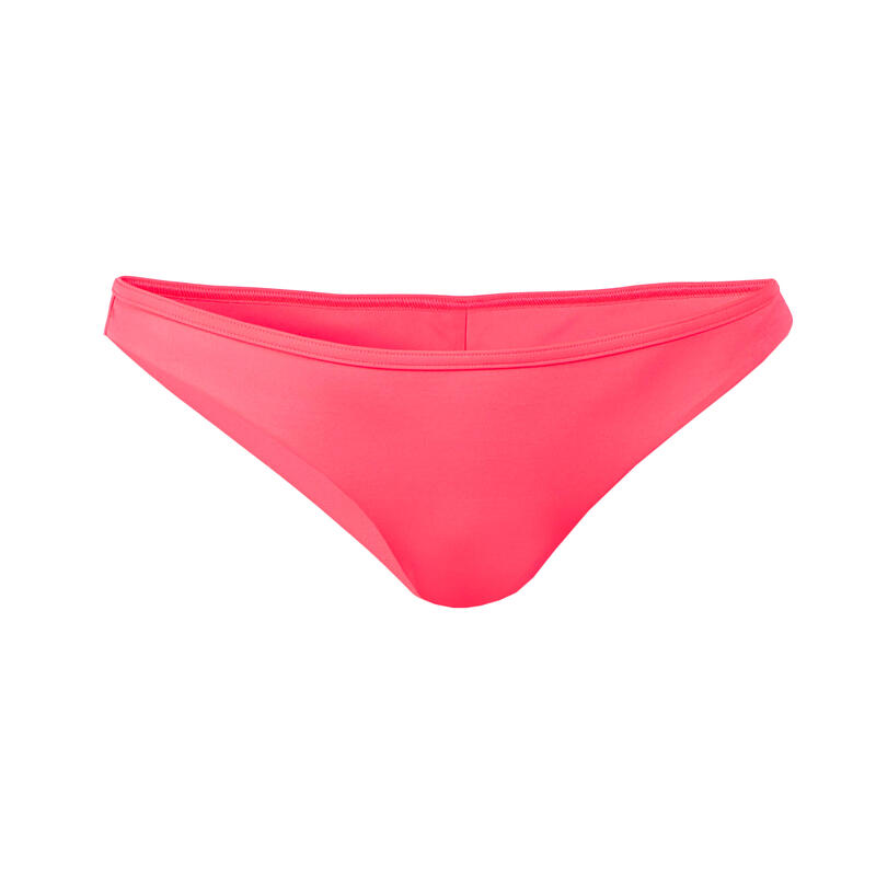 Bikini-Hose Tanga Lulu Surfen mit hohem Beinausschnitt Damen rosa koralle