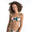 Top bikini Mujer surf bandeau relleno extraíble beige tropical