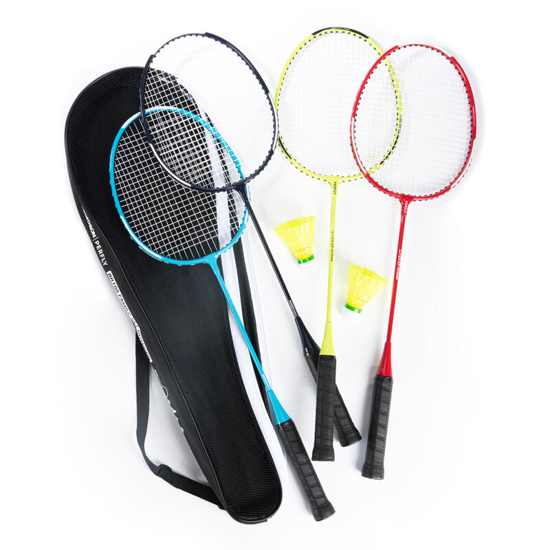 Set Raquetas Bádminton Perfly BR 100 Adulto