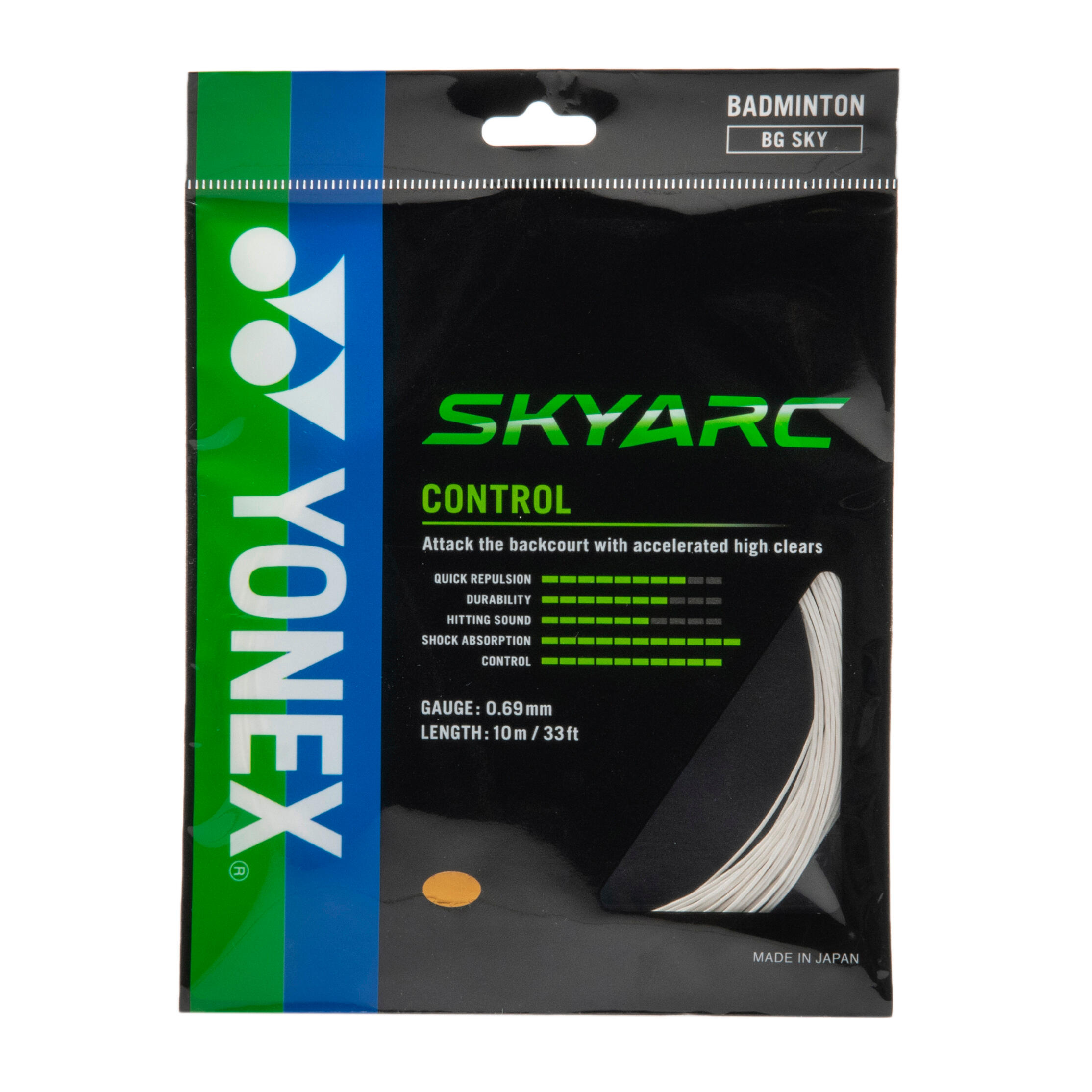 YONEX BG Skyarc Badminton String - White