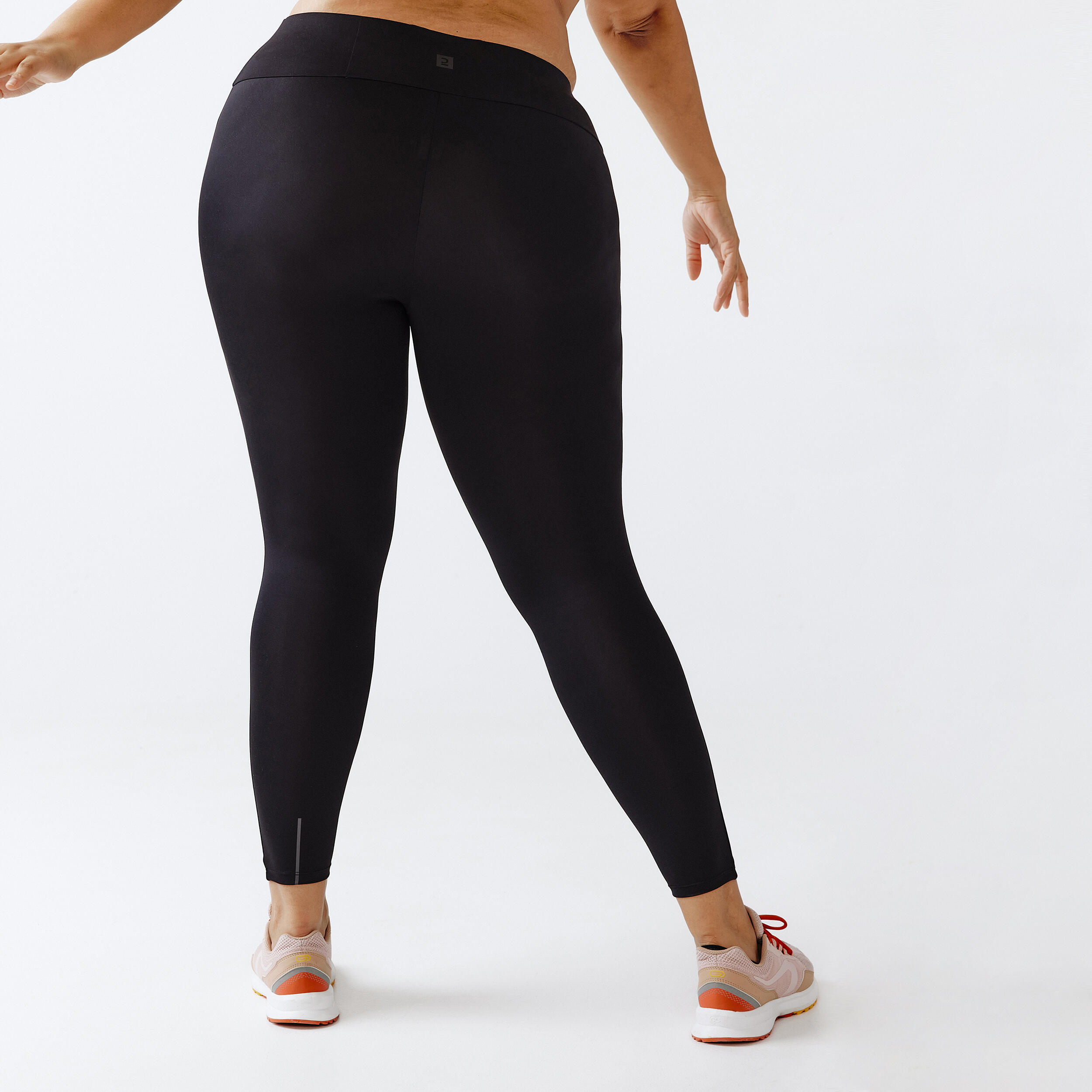 Women's running leggings with body-sculpting (XS to 5XL - Large size) - black 6/11