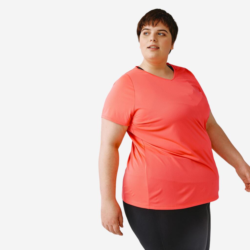 Dámske bežecké tričko Dry priedušné (plus size ) čierne