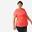 T-shirt respirant running femme (grande taille) - Dry rose