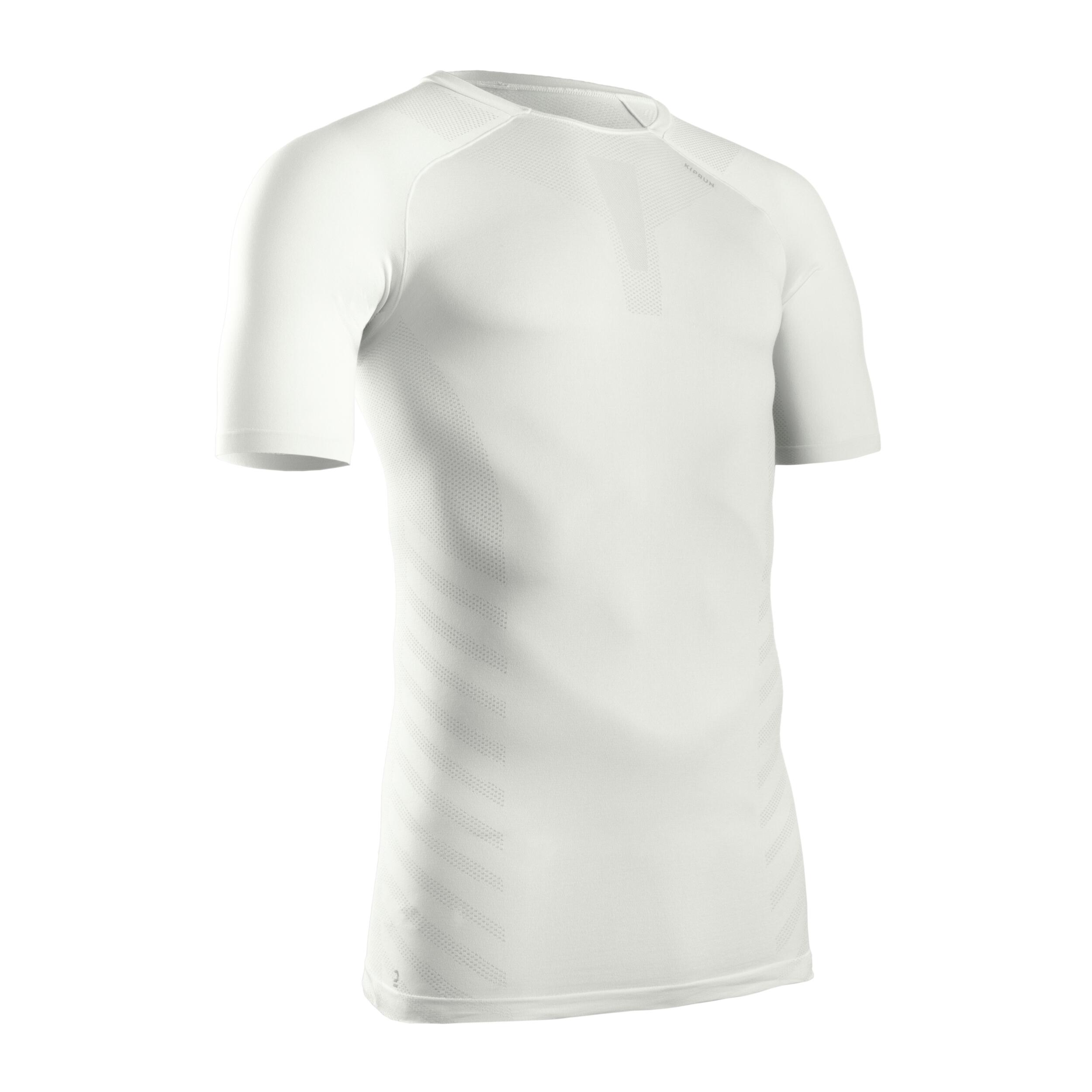 MEN'S BREATHABLE RUNNING T-SHIRT KIPRUN SKINCARE WHITE