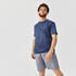 Men's Running Breathable T-Shirt Dry+ - Dark Blue