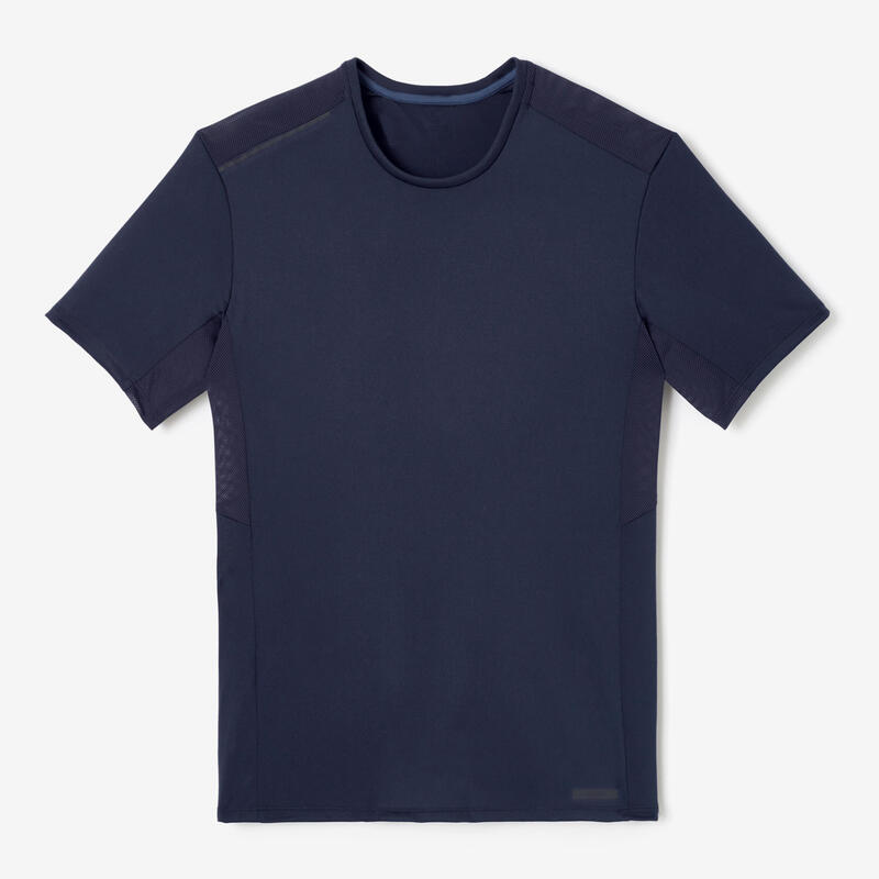 Ademend hardloop T-shirt voor heren Dry+ donkerblauw