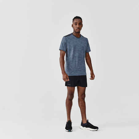 Kalenji Dry+ Men's Breathable Running T-shirt - Mottled Blue