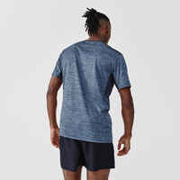 Camiseta Hombre Running Dry+ Azul Transpirable 
