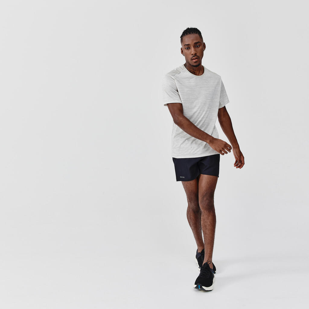 MAJICA KRATKIH RUKAVA ZA TRČANJE KIPRUN RUN 500 DRY+ MUŠKA PLAVA