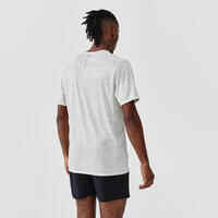 Dry+ Men's Running Breathable T-Shirt - Ivory White