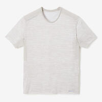 Camiseta Transpirable Hombre Running Dry+ Marfil  