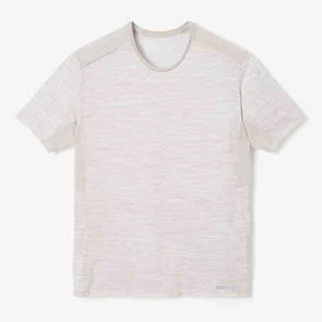 T-shirt running respirant homme - Dry+ ivoire