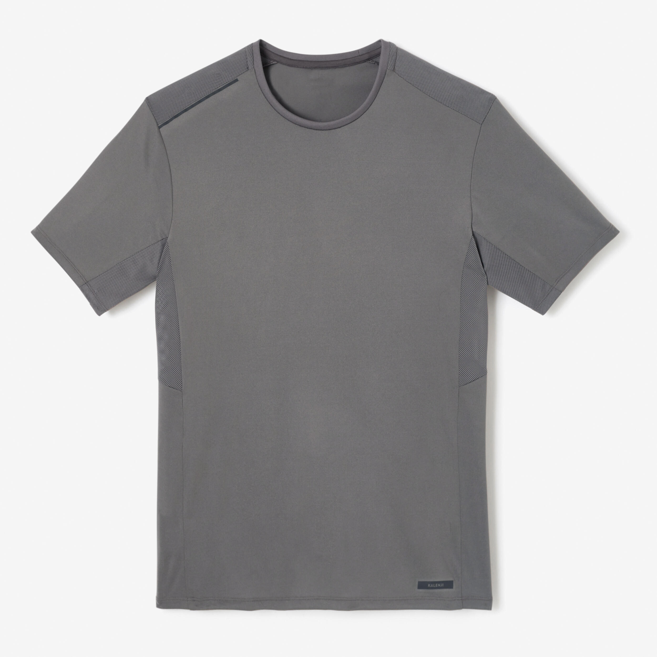 T-shirt För Löpning Dry+ Ventilerande Herr Granitgrå