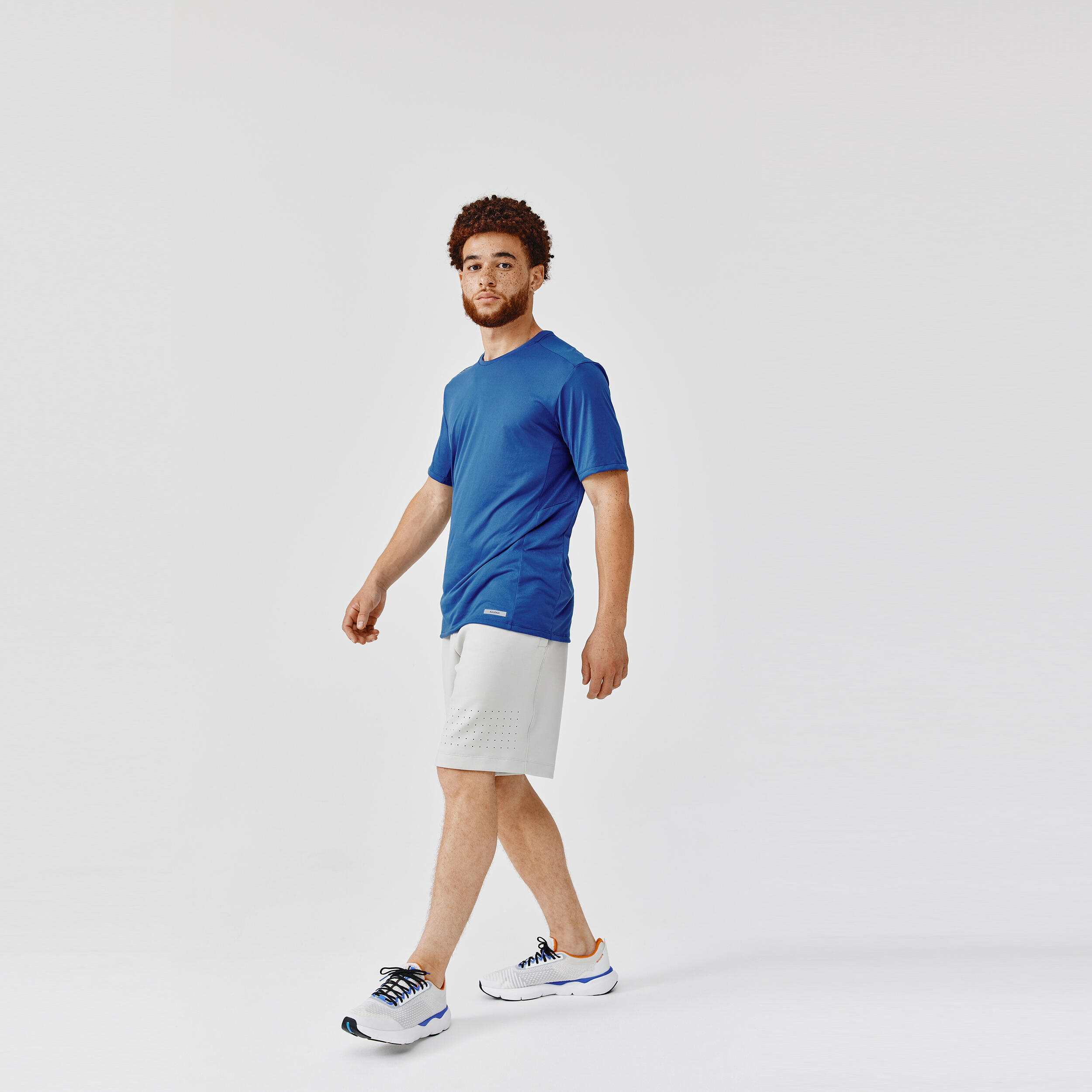 KIPRUN Pánske priedušné bežecké tričko Run Dry+ tmavomodré 3XL · záber 6