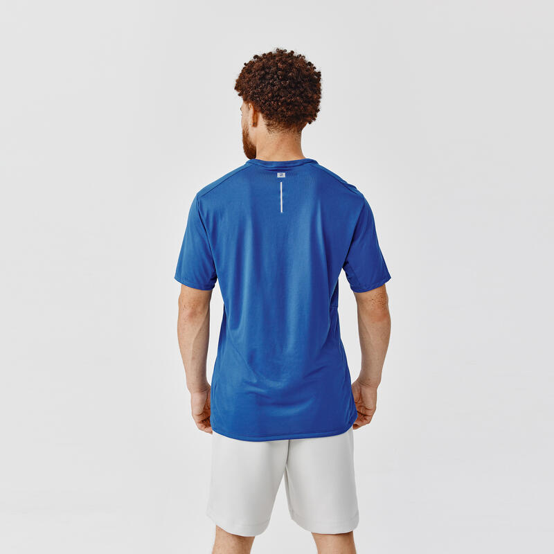 T-shirt de Corrida Respirável Dry+ Homem Azul da Prússia KALENJI