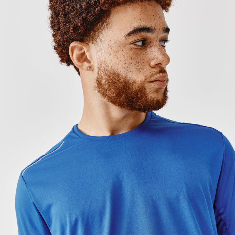 Camiseta Running Dry+ Hombre Azul Oscuro Transpirable
