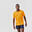 Tricou respirant Alergare Jogging Run Dry+ Portocaliu Bărbați 
