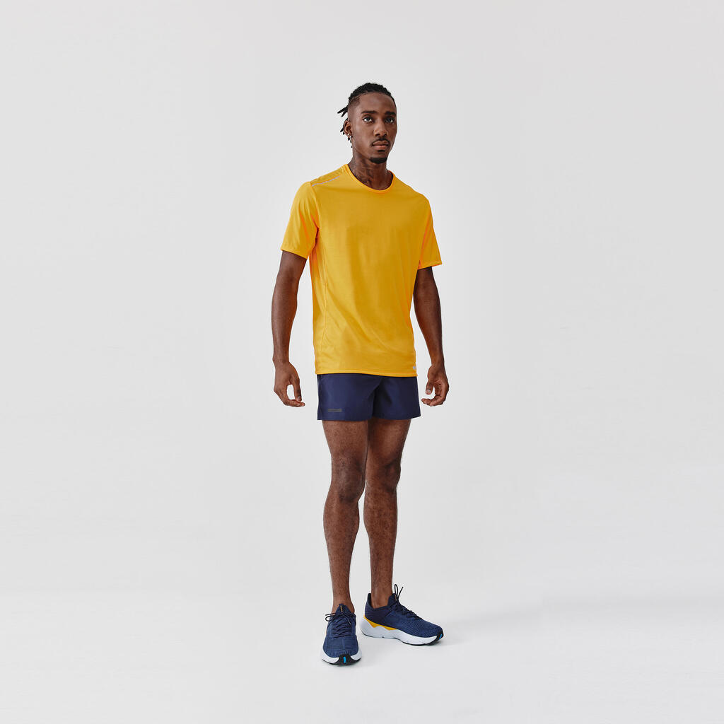MAJICA KRATKIH RUKAVA ZA TRČANJE KIPRUN RUN 500 DRY+ MUŠKA PLAVA