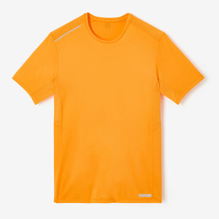 Camiseta transpirable Hombre Running Dry+ Amarillo Mango