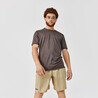Men's Running Breathable T-Shirt Dry+ - Dark Khaki