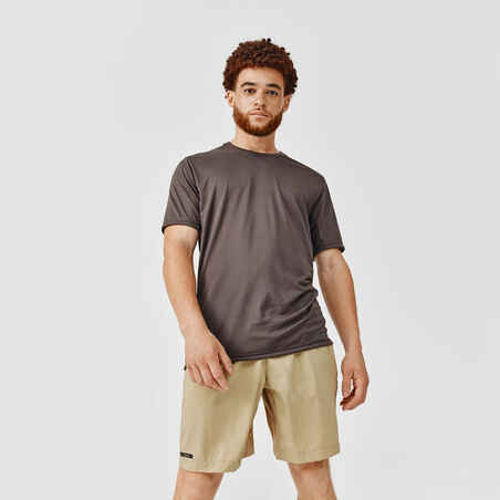 Dry+ Men's Breathable Running T-Shirt - Dark Khaki