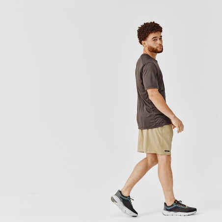 Dry+ Men's Breathable Running T-Shirt - Dark Khaki