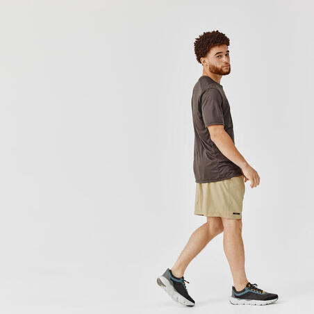 T-shirt running respirant homme - Dry+ kaki foncé