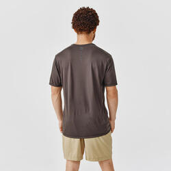 T-shirt running respirant homme - Dry+ kaki foncé