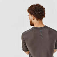 Dry+ Men's Breathable Running T-Shirt - Dark Khaki