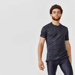 Playera sin mangas de running transpirable negra para hombre Dry - Decathlon