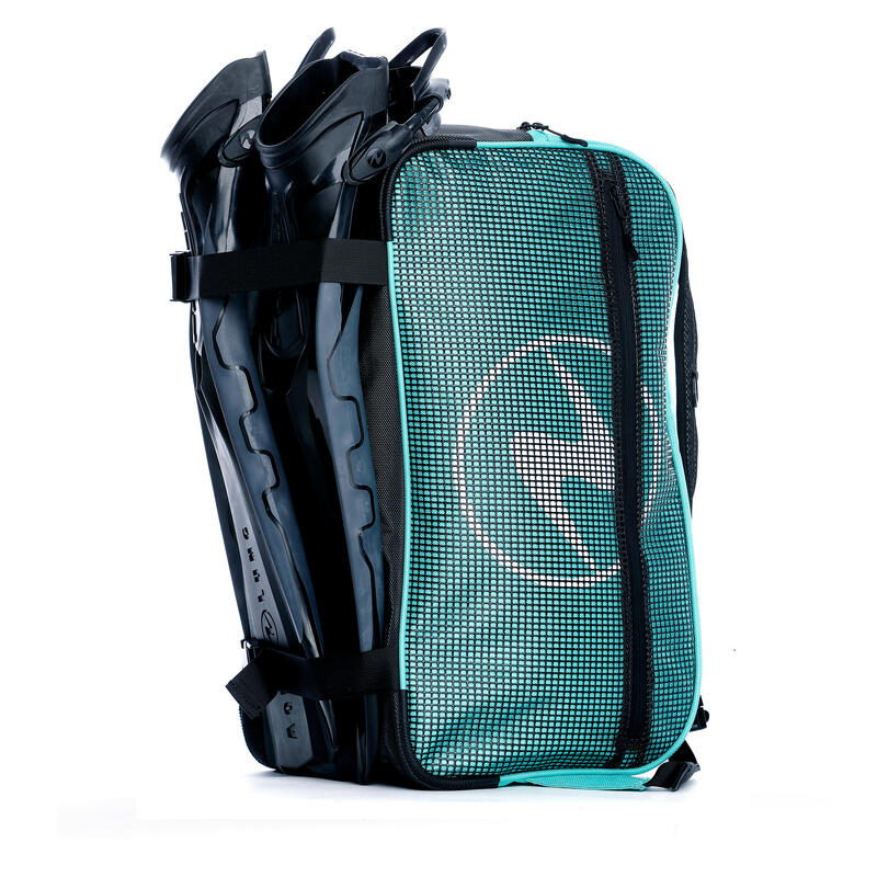 Rugzak voor diepzeeduiken EXPLORER DUFFLE turquoise