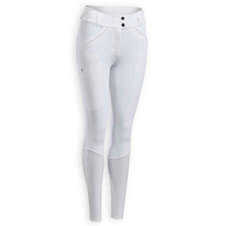 Women's Horse Riding Competition Jodhpurs Classic 900 - White