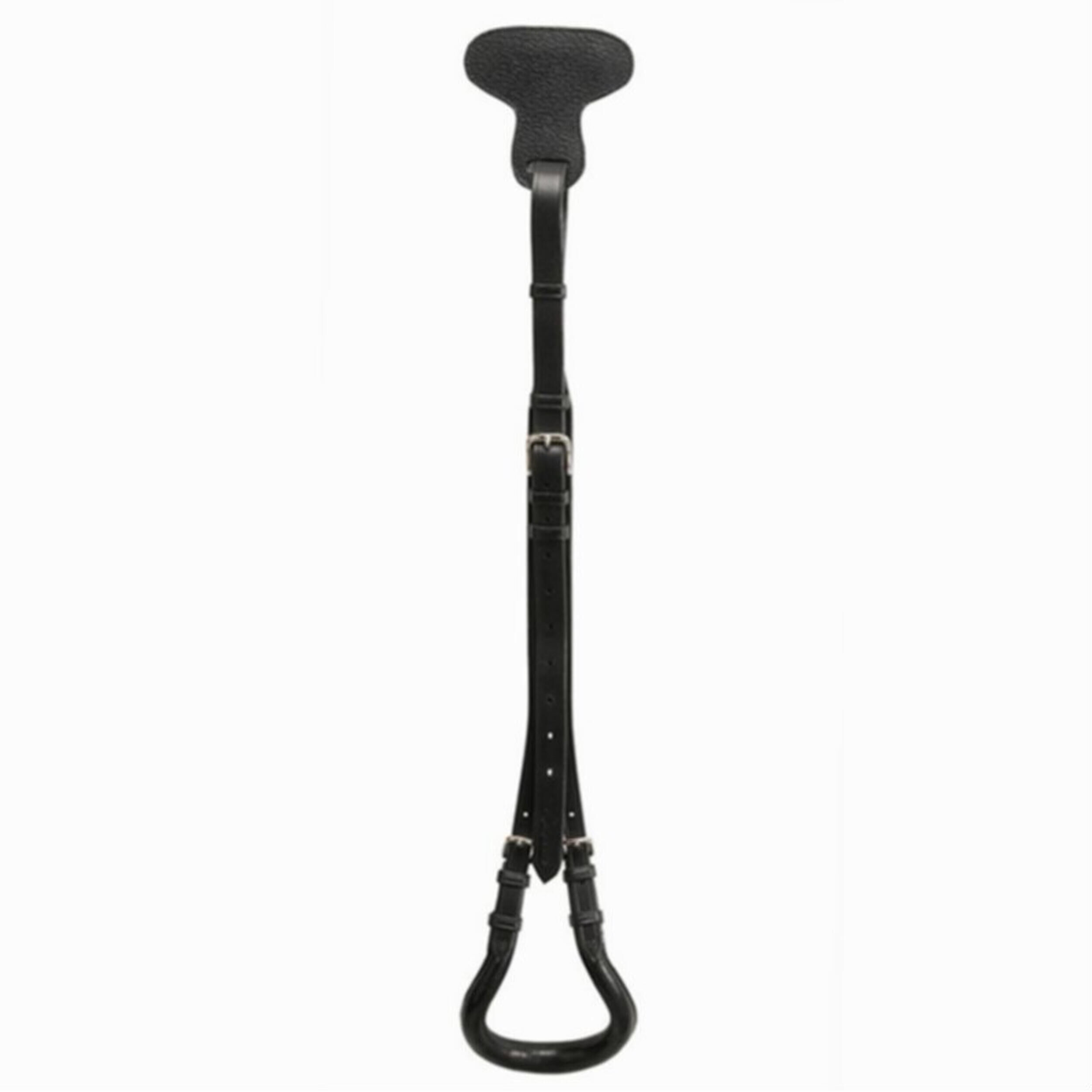 FOUGANZA Horse Riding Leather Schooling Crupper for Pony - Black