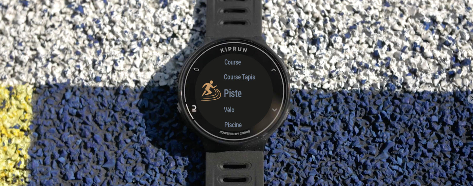 MONTRE GPS CONNECTÉE MULTISPORTS KIPRUN 500 NOIRE