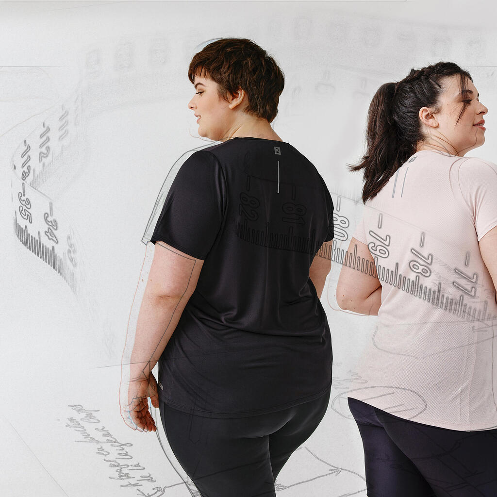 Ženske tekaške legice KIPRUN RUN 500 za oblikovanje postave