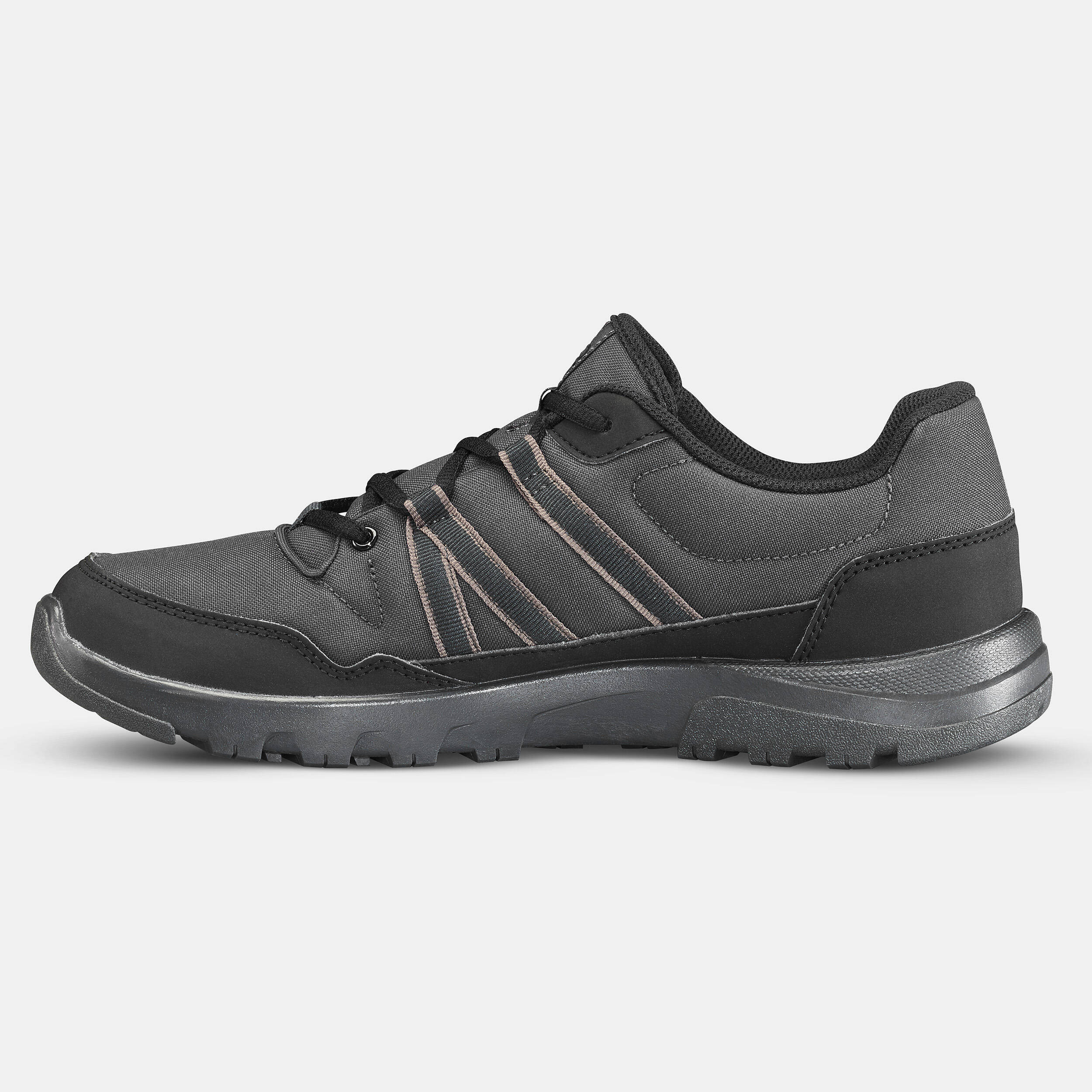 Men Hiking Shoes NH100 Carbon Grey -  3